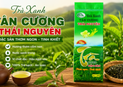 Trà Xanh Đặc Sản Tân Cương Thái Nguyên 200g – Hương Vị Tinh Túy Của Vùng Chè Nổi Tiếng Việt Nam